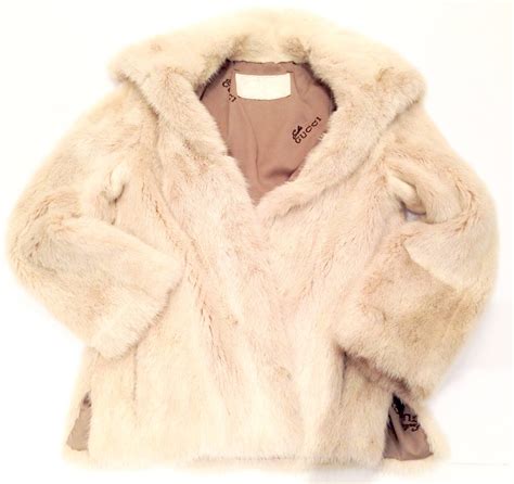 gucci white peacoat|Gucci fur coats female.